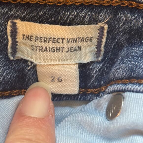 Madewell the Perfect Vintage Straight Jean - size 26 - Picture 6 of 7